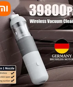 مكنسة كهربائية كهربائية من شاومي، قوة شفط 39800PA، 3 في 1. تتميز بأنها مكنسة يدوية صغيرة الحجم لسهولة الاستخدام في المنزل والسيارة. مثالية لالتقاط الغبار والأوساخ بدقة، مع تصميم مدمج ومريح يناسب جميع الأماكن.
