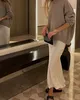 تنورة ساتان طويلة تنورة ساتان طويلة