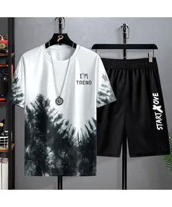 Summer, fast drying, men, normal, sporty, short -sleeved, 3D, sporty t -shirt print, basketball, basketball group