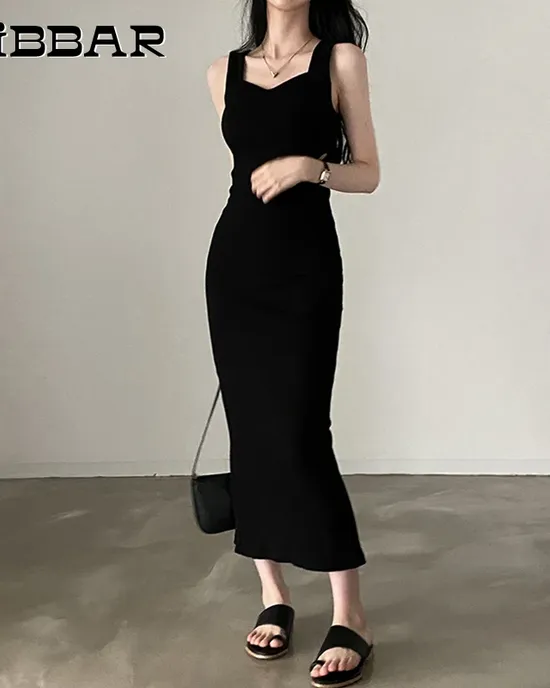 Cibbar, the basic coherent, long dress, Korean, style of clamped, sleeveless summer women's dresses Cibbar, the basic coherent, long dress, Korean, style of clamped, sleeveless summer women's dresses