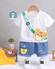 Summer Boys Boys Collection Cartoon Cotton T -t -shirt + pants 2 pieces of suits for children sporty infants unofficial clothes Summer Boys Boys Collection Cartoon Cotton T -t -shirt + pants 2 pieces of suits for children sporty infants unofficial clothes