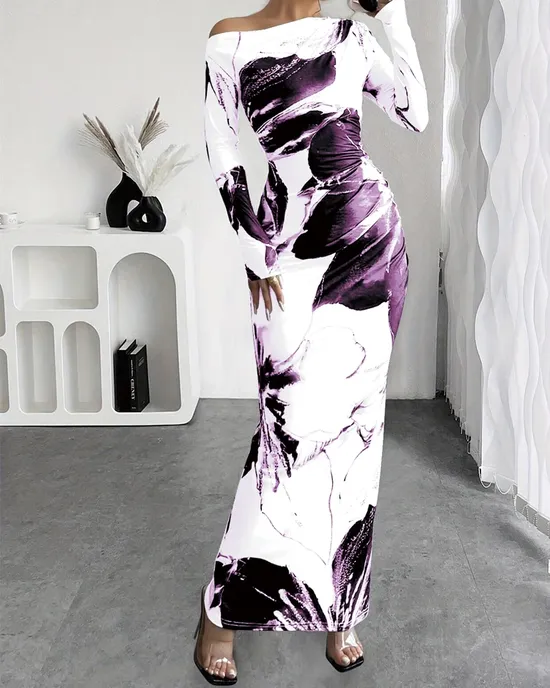 New women's dress for spring and summer without shoulders with a narrow story, long, tight, elegant and elegant skirt New women's dress for spring and summer without shoulders with a narrow story, long, tight, elegant and elegant skirt