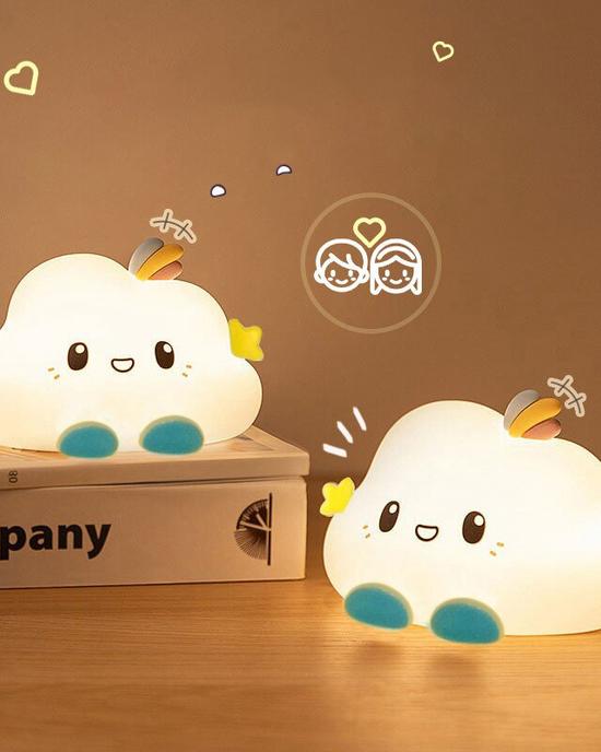 لطيف سحابة LED LED استشعار اللمس غرفة النوم أضواء غرفة نوم أضواء الخفيفة لطيف سحابة LED LED استشعار اللمس غرفة النوم أضواء غرفة نوم أضواء الخفيفة
