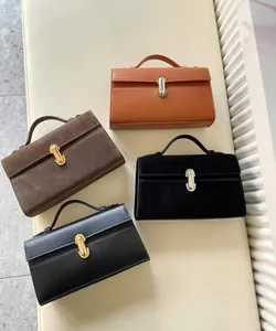 Savette Brand Symmetry 19 original leather handbags in the color of a simple handbag Square Square Square Women's Boat of Heads