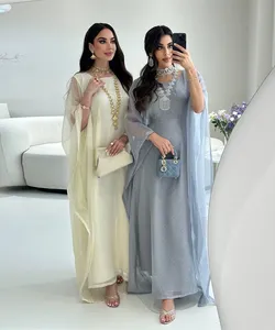 2025 Batining Satan Eid Al -Lakhda luxury Islam Muslim Kaftan Dress Kabaya Abaya for Women, Festal, Maraokin, Rabat