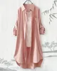 Loose breathing with long sleeves for women, Midi shirt, normal Korean, simple, solid, female, autumn, large size Loose breathing with long sleeves for women, Midi shirt, normal Korean, simple, solid, female, autumn, large size