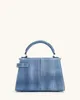 Women's handbag JW Pei Elise Designer Fashion 2025 New Blue Handbag Denim Caros Square Squad