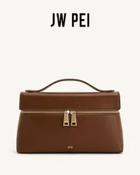 New JW PEI Skin Lunch Box One shoulder Krossbodi second layer leather cowbag luxury polyester multi -user lining bag