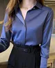 Satin Women shirt vintage long blouse sleeve women elegant Women Luxury Mobility Blacks Fall Women's Clothes Satin Women shirt vintage long blouse sleeve women elegant Women Luxury Mobility Blacks Fall Women's Clothes