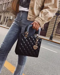 Diamond Women's Luxury Female Handbag Designer High Quality Crosspody Bag and Leather shoulder bag