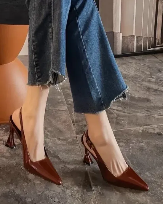 Luxurious summer women sandals designed with a shoes of Singbacks shoes for elegant high -heeled heels Sandalias Luxurious summer women sandals designed with a shoes of Singbacks shoes for elegant high -heeled heels Sandalias