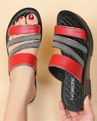 Summer women shoes, sandals, leather, comfortable apartment, shoes, shoes, women's shore