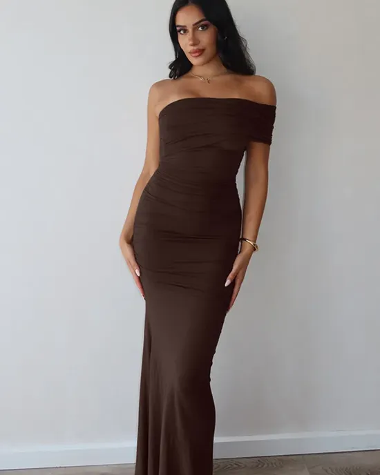 Maxi -shoulder dress from mozision for women without sleeves with a narrow stylish stylish Summer dress for parties and clubs long dress for parties Maxi -shoulder dress from mozision for women without sleeves with a narrow stylish stylish Summer dress for parties and clubs long dress for parties