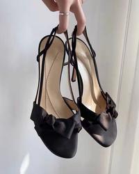 أنيقة الرجعية تمتد أحذية نسائية خنجر الأسود عالية Heels950 حجم كبير أحذية نسائية القوس الصنادل الصيف مريحة الكورية