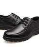 Natural leather shoes men's casual shoes of cow leather business brand Business Soft and comfortable men in black