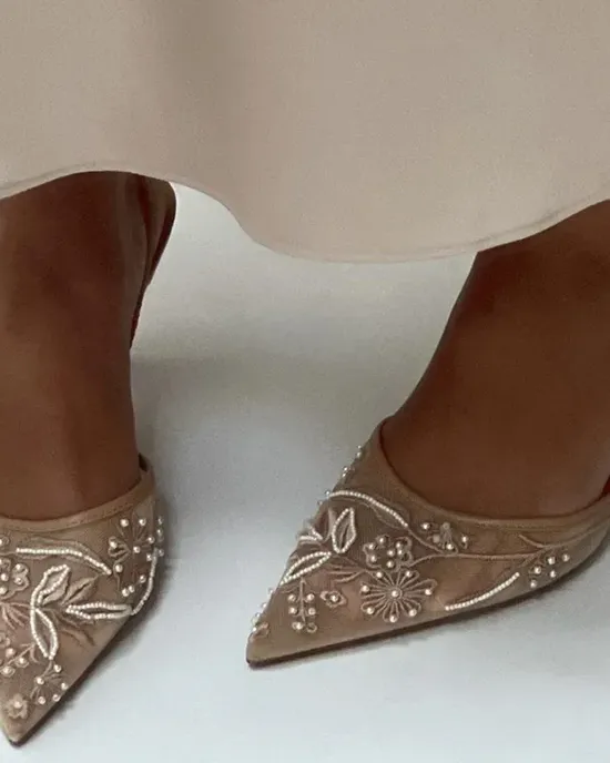 Big Embroidery Network Women Sand are Sexy Trug Series Singback High Heels Summer Elegant Bibli Dress shoe Big Embroidery Network Women Sand are Sexy Trug Series Singback High Heels Summer Elegant Bibli Dress shoe