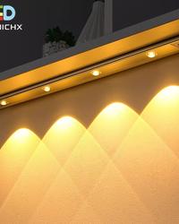 حركة متحركة رقيقة جدًا تحت خزانة إضاءة LED الليلية