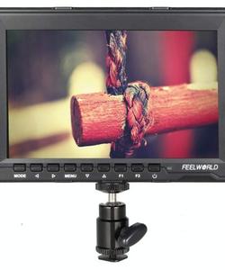 شاشة مراقبة ميدانية للكاميرا FEELWORLD FW-759 بتصميم نحيف مقاس 7 بوصات بدقة 1280 × 800 ومنفذ HDMI بدقة 1080 بكسل