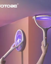 90 درجة تدوير مصباح قاتل البعوض صدمة كهربائية 365nm الأشعة فوق البنفسجية ضوء USB شحن علة صاعق فخ الذباب الصيف يطير منشة
