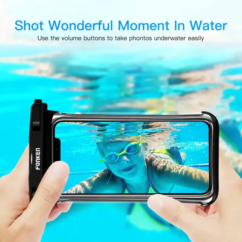 Fonken Water Resistant Waters with a complete vision of the underwater, snow, rainforest, dry, transparent bag, swimming bag and large mobile phone covers Fonken Water Resistant Waters with a complete vision of the underwater, snow, rainforest, dry, transparent bag, swimming bag and large mobile phone covers