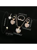 Luxury Gold Quartz Watch Women Ring Ring necklace Ring Rhine Stone Modern Hall Cynic Women for Ladies Luxury Gold Quartz Watch Women Ring Ring necklace Ring Rhine Stone Modern Hall Cynic Women for Ladies