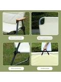 External chair for two people, foldable sofa, dual camping chair, waterproof -resistant fabric with a thick beach seat pillow pillow