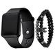 3pcs/set men's fashion simple LED silicone electronic watch 3pcs/set men's fashion simple LED silicone electronic watch