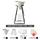 Three-piece coffee sharing cup set (white filter cup)  + SR.62 